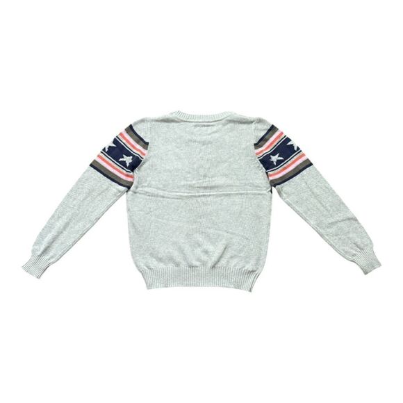 Chaser Brand Stars & Stripes Heather Gray Sweater Women’s Size Large - Picture 2 of 10